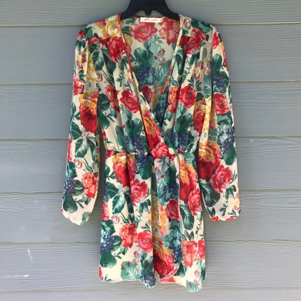 Liberty Love - Floral Dress with sheer overlay